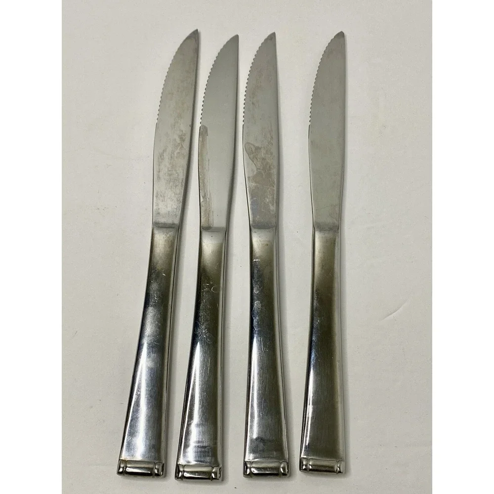 Reed & Barton Gatehouse Stainless Steak Knives Replacements Lot Of 4 #2